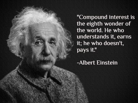 Einstein compound interest quote